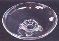 A 10 1/2" Steuben crystal console bowl, 4" high