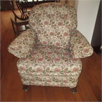 Upholstered Floral Armchair
