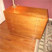 Vintage Teak 4 Drawer Dresser