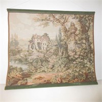 Vintage Tapestry The Old Mill
