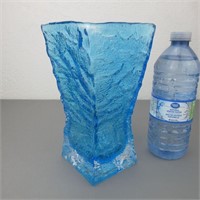 Gullaskruf Hand Blown Sweden Art Glass Vase 8" H