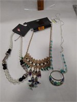 Costume jewelry necklaces