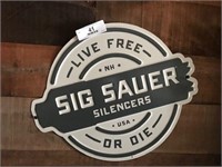 Metal Sig Sauer Silencers Sign