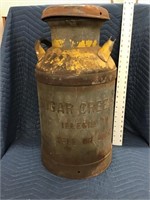 Awesome Sugar Creek Milk Can Jug with Lid