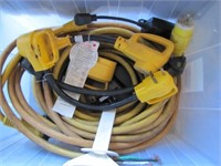 Heavy Duty Extension Cord & Asst Adapters