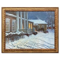 Boris Vedernikov, "Winter Night" Framed Original O