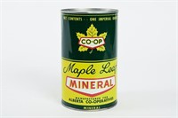 CO-OP MAPLE LEAF MINERAL MOTOR OIL IMP QT CAN
