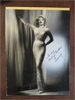 A Framed Marlene Dietrich Photograph. Signed