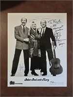 A Framed Peter, Paul, & Mary (Signed) Photograph