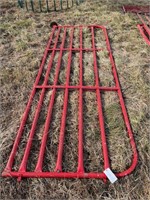 12' Red Pipe Gate with Wheel