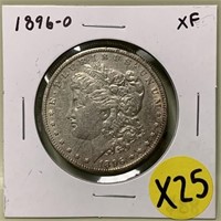 S - 1896-O MORGAN SILVER DOLLAR (X25)