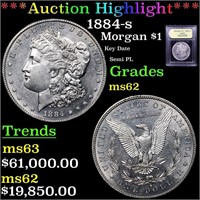 *Highlight* 1884-s Morgan $1 Graded Select Unc