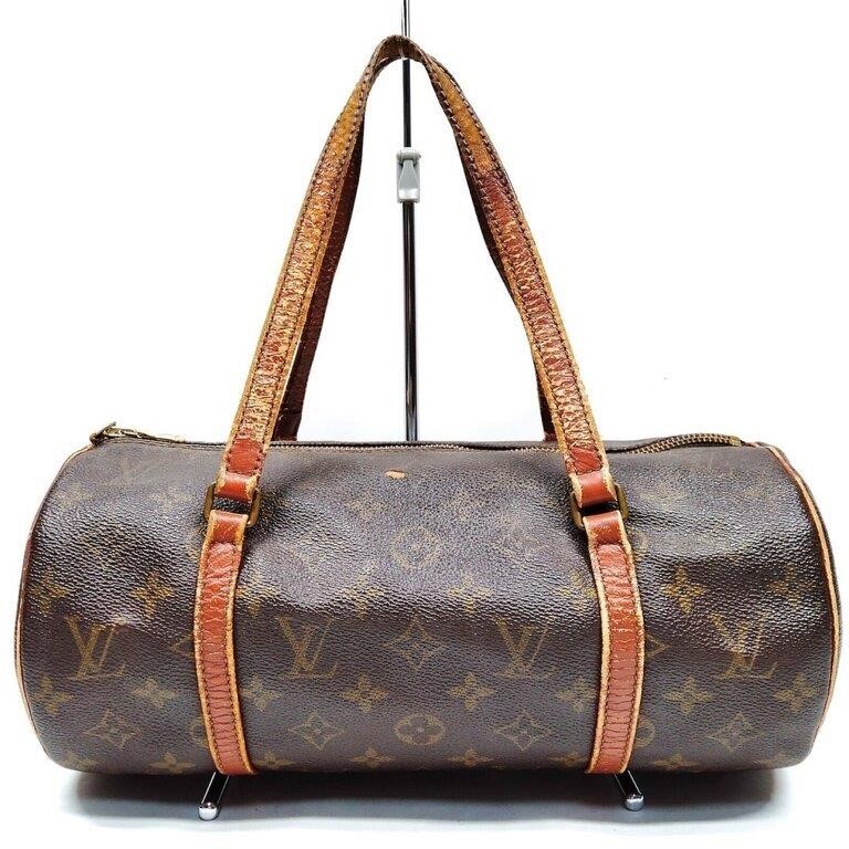 Louis Vuitton Brown Mono Papillon 26 Handle Bag