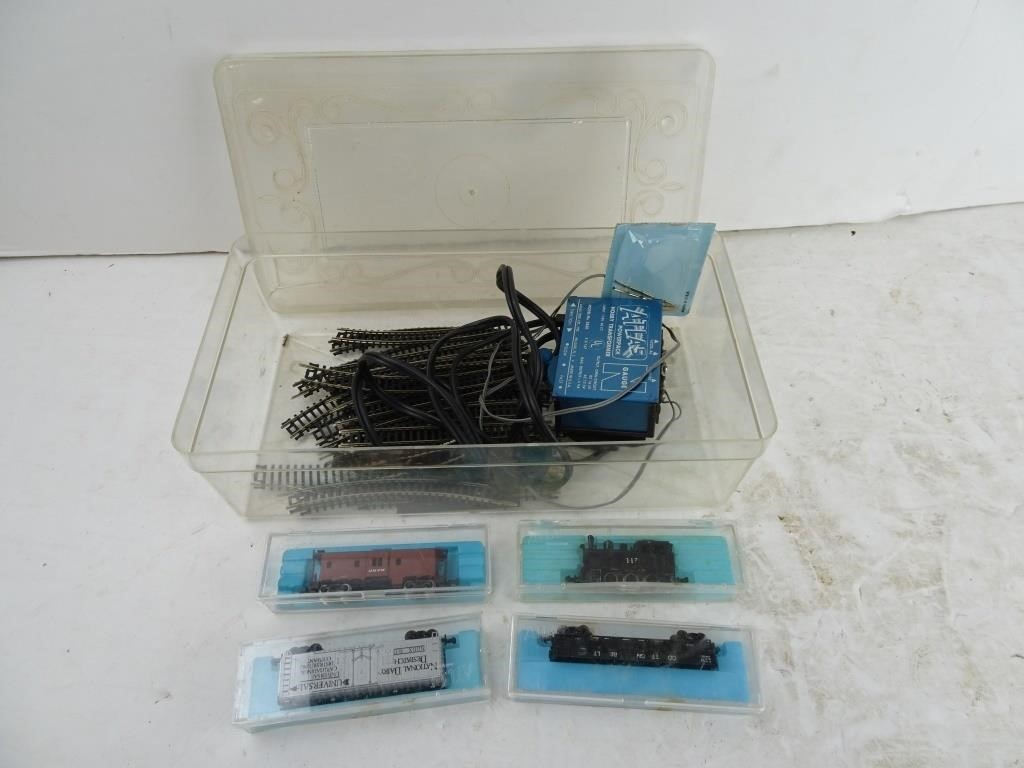 Lot of Atlas N-Gauge Trains Track & Transformer -