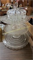 Cake plates, stands and candy dish
