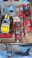 Vintage die cast, tin and other toys- cars,