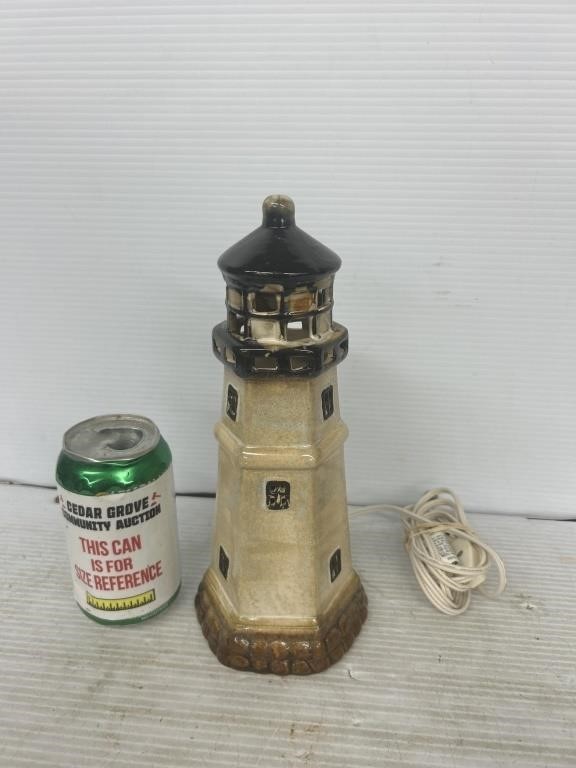 Plug in light up lighthouse decoration