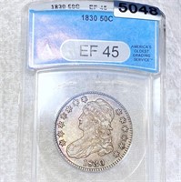 1830 Capped Bust Half Dollar ANACS - EF45