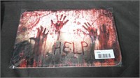 HELP! BLOODY 16 X 24 DOOR MAT