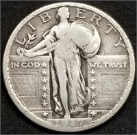 1917-P Type 2 Standing Liberty Silver Quarter