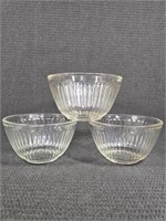 Pyrex Sculptured Glass Mixing Bowls