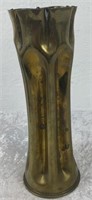WWI Trench Arted 18lb Brass Shell Made Into A Vase