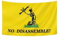 No disassemble yellow flag 3x5