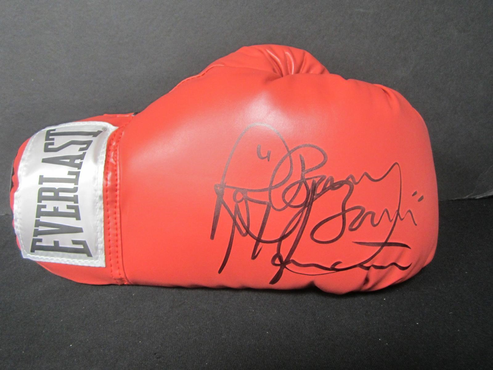 RAY MANCINI SIGNED BOXING GLOVE JSA COA