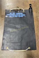 Black Rubber Water Bag Approx 18" x 23 1/2”