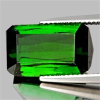 Natural Chrome Green Tourmaline 4.01 Cts  {VVS-VS}