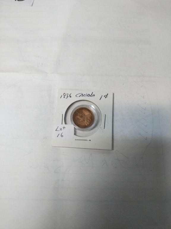 1936  CANADA ONE CENT