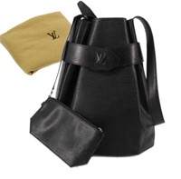 Louis Vuitton Sac DePaul Noir Shoulder Bag