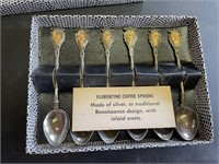 .995 SILVER COFFEE SPOONS SET!