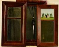 Three 19th Century Ogee Mirrors
