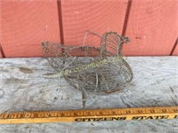 antique chicken wire Egg Gathering Basket