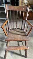 Vintage Wood Youth Chair 34x14