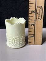 Vintage Custard Glass Toothpick Holder