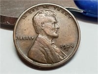 OF)  Better date 1924 s wheat penny