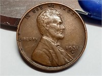 OF)  Better date 1931 D Wheat Penny