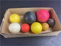 Mixed Vintage Playing Game Balls