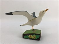 Handmade Seagull Statue Signed 1977
