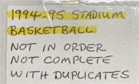 1994-95 Stadium Basketball Cards