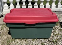 Rubbermaid removeable hinged lid tote
