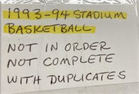 1993-94 Stadium Basketball Cards