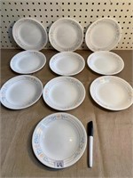 10 CORELLE SMALL PLATES