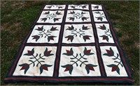 Judy Roche Antique TULIP CROSS Quilt Top