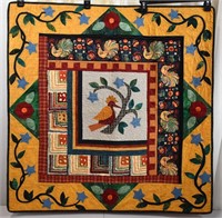Judy Roche Signed Quilt Bee Crib Quilt