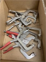 Assortment of vice grip clamps