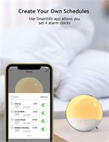 New Sunrise  Clock Wake Up Light, Smart Alarm