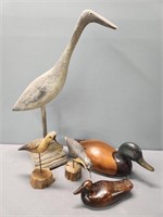Duck Decoys & Shorebirds Lot Collection